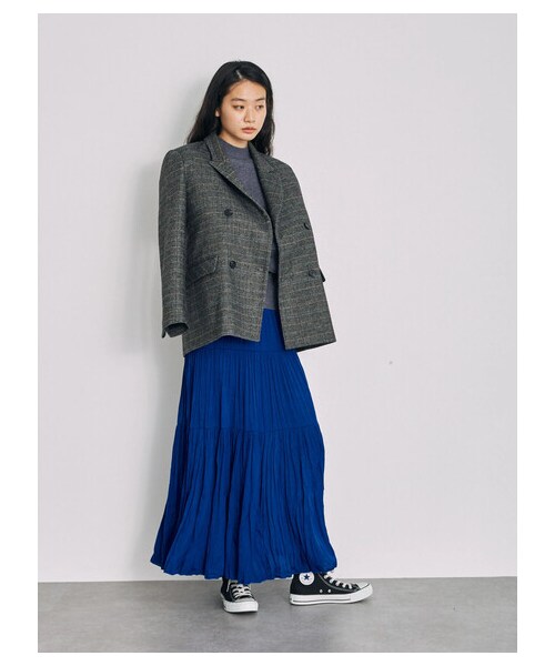 GARAGE OF GOOD CLOTHING(ガレージオブグッドクロージング)の「ビンテージサテンワッシャースカート(スカート・ブラウン/ブルー・F)」の19枚目の写真