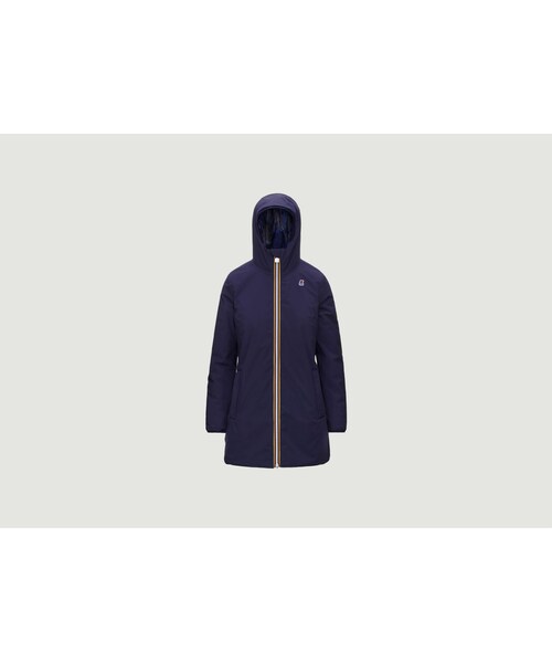 K-WAY（ケイウェイ）の「Sophie warm double graphic reversible parka（その他・Blue maritime blue abstract・S/M/L）」の2枚目の写真