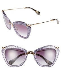 miu miu | Miu Miu 55mm Glitter Sunglasses(サングラス)