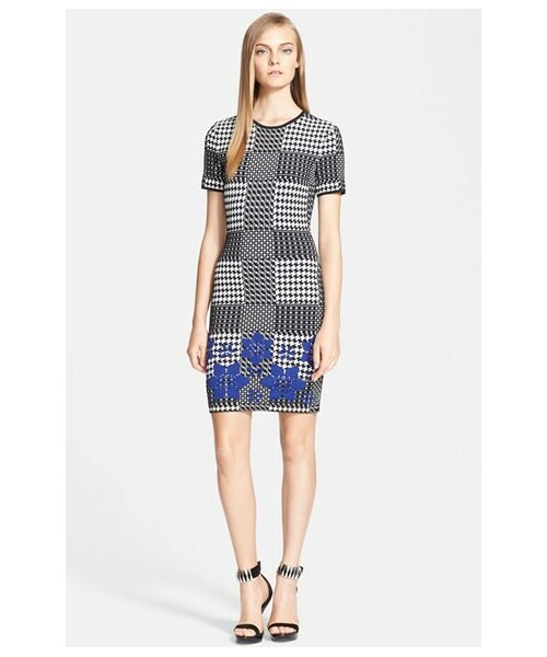 Alexander McQueen Intarsia Knit Dress 