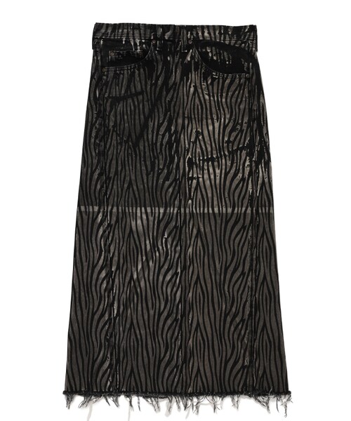 77circa（ナナナナサーカ）の「circa make over print long skirt（スカート・レディース・BLACK/01/D.GRAY/03/D.OLIVE/37/EMERALD/34/GRAY/07/KHAKI/35/LIME/39/MINT/38/OLIVE/36/SILVER GRAY/04/T.GRAY/05/グリーン系/33/グレイ系/06/ブラック系/02・28）」の13枚目の写真