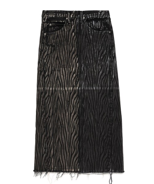 77circa（ナナナナサーカ）の「circa make over print long skirt（スカート・レディース・BLACK/01/D.GRAY/03/D.OLIVE/37/EMERALD/34/GRAY/07/KHAKI/35/LIME/39/MINT/38/OLIVE/36/SILVER GRAY/04/T.GRAY/05/グリーン系/33/グレイ系/06/ブラック系/02・28）」の14枚目の写真