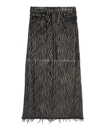 circa make over print long skirt