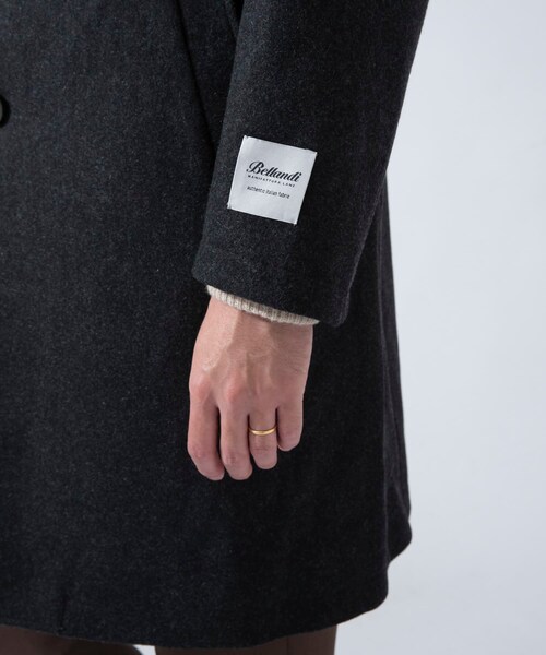 URBAN RESEARCH ROSSO WOMEN（アーバンリサーチ　ロッソ）の「Bellandi麥爾登切斯特大衣（ジャケット/アウター・メンズ・黑色/炭灰色・M/L）」の15枚目の写真