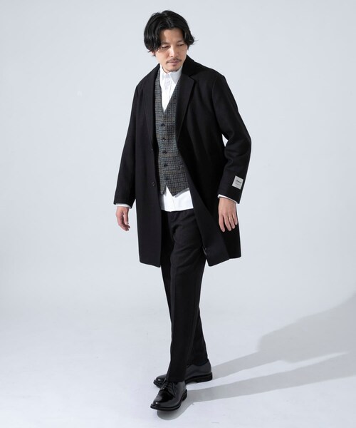 URBAN RESEARCH ROSSO WOMEN（アーバンリサーチ　ロッソ）の「Bellandi麥爾登切斯特大衣（ジャケット/アウター・メンズ・黑色/炭灰色・M/L）」の12枚目の写真