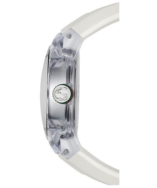 GUCCI（グッチ）の「Gucci 'Sync - Medium' Rubber Strap Watch, 36mm（アナログ腕時計・レディース・White）」の4枚目の写真