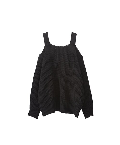 gracegift(グレースギフト)の「浪漫秋分 韓國露肩粗針織上衣(その他・レディース・棕/黑・F)」の5枚目の写真