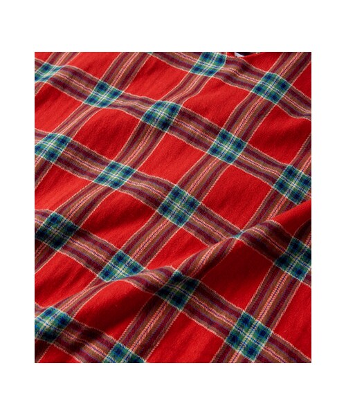 gracegift(グレースギフト)の「法式浪漫 韓國格紋後交叉綁腰短洋裝(ワンピース/ドレス・レディース・紅/白・F)」の6枚目の写真