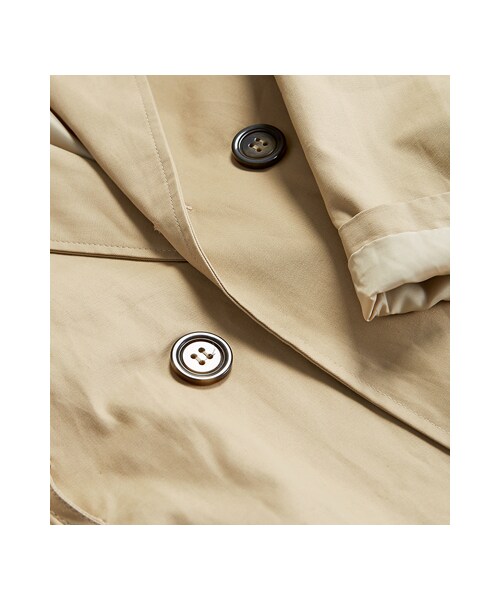 gracegift（グレースギフト）の「雙排扣綁腰長版風衣外套（ジャケット/アウター・レディース・卡其・F）」の4枚目の写真