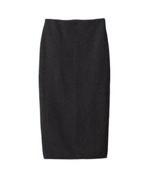 gracegift | 微涼秋色 韓國休閒後開岔鬆緊長裙(スカート)