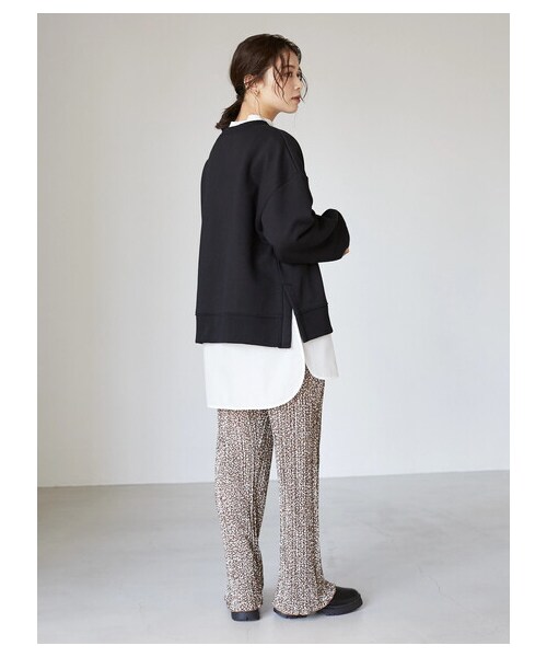 Green　Parks（グリーンパークス）の「裾ドッキングタートルプルオーバー（トップス・オフホワイト・F）」の9枚目の写真