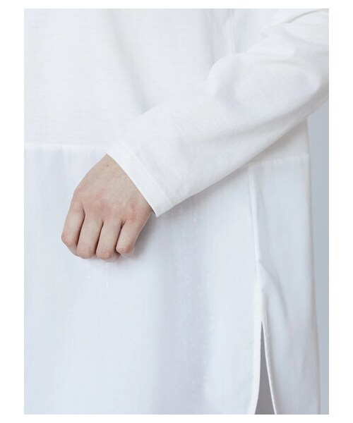 Green　Parks（グリーンパークス）の「裾ドッキングタートルプルオーバー（トップス・オフホワイト・F）」の5枚目の写真