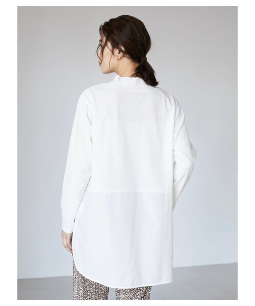 Green　Parks（グリーンパークス）の「裾ドッキングタートルプルオーバー（トップス・オフホワイト・F）」の3枚目の写真