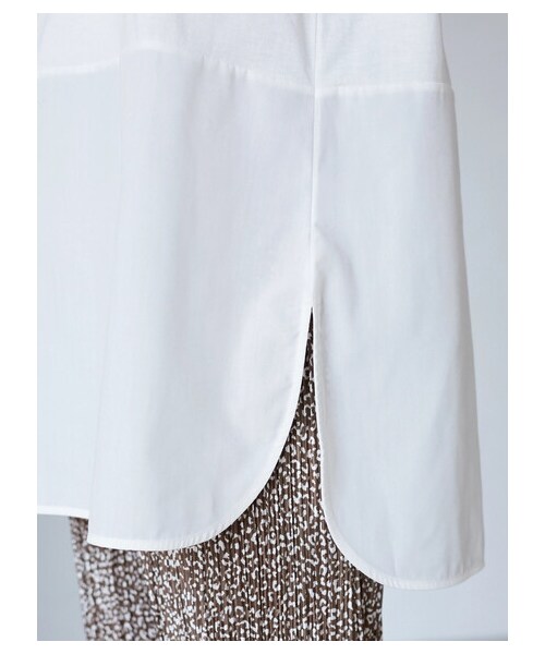 Green　Parks（グリーンパークス）の「裾ドッキングタートルプルオーバー（トップス・オフホワイト・F）」の6枚目の写真