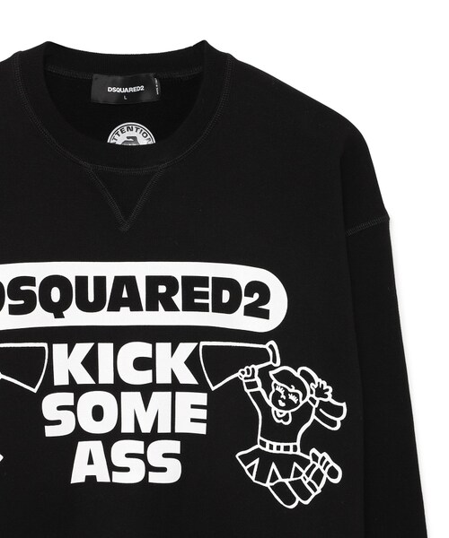 DSQUARED2(ディースクエアード)の「LOGO SWEATSHIRT(その他・メンズ・BLACK/01・L)」の2枚目の写真