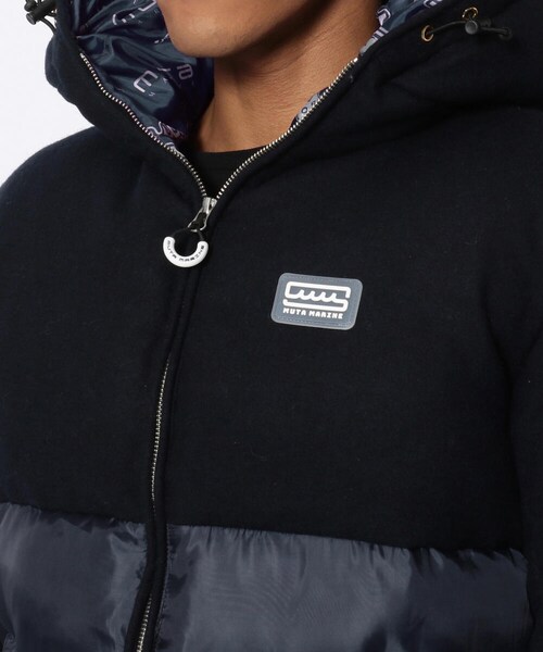 muta(ムータ)の「【別注】muta MARINE/ムータ マリン/ PADDING HOOD BZ(ジャケット/アウター・メンズ・OFF/WHITE/NAVY・M/L/XL)」の5枚目の写真