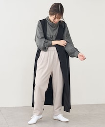 PUAL CE CIN | ウール混ライトモッサテーパードパンツ(その他パンツ)