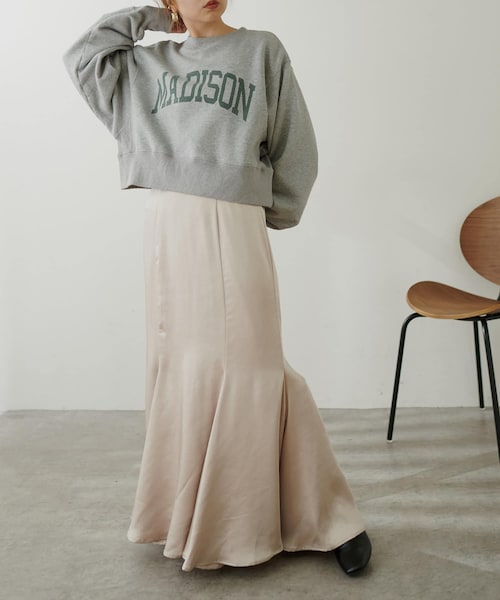 natural couture（ナチュラルクチュール）の「【動画あり・大人ナチュ】【WEB限定サイズ有り】ドラマチックマーメイドスカート（スカート・レディース・アイボリー/ピンク/カーキ/その他1・S/M）」の2枚目の写真