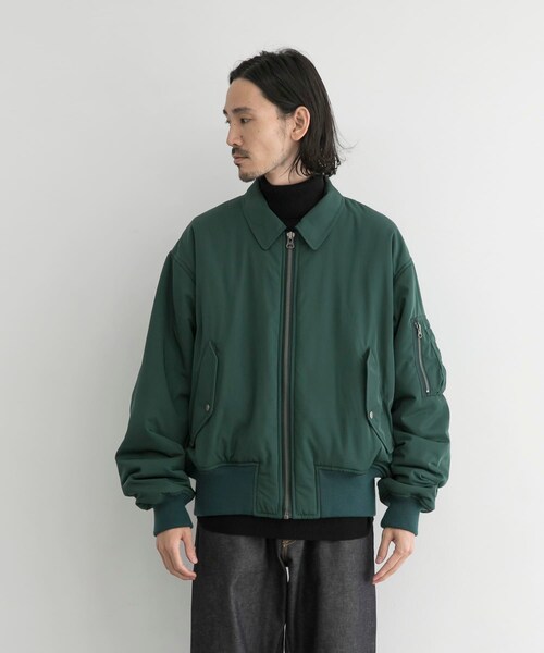 URBAN RESEARCH ID（アーバンリサーチ アイディー）の「URBAN RESEARCH iD 厚沙典緞夾克（ジャケット/アウター・メンズ・黑色/綠色・M/L）」の7枚目の写真