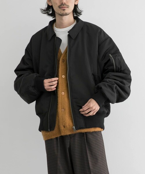 URBAN RESEARCH ID（アーバンリサーチ アイディー）の「URBAN RESEARCH iD 厚沙典緞夾克（ジャケット/アウター・メンズ・黑色/綠色・M/L）」の5枚目の写真