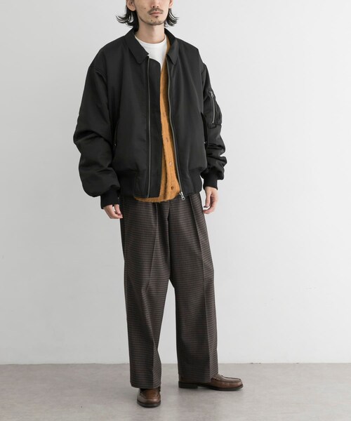 URBAN RESEARCH ID（アーバンリサーチ アイディー）の「URBAN RESEARCH iD 厚沙典緞夾克（ジャケット/アウター・メンズ・黑色/綠色・M/L）」の6枚目の写真