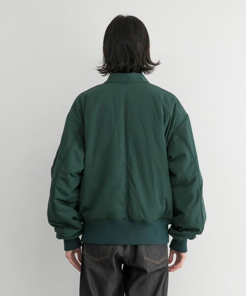 URBAN RESEARCH ID（アーバンリサーチ アイディー）の「URBAN RESEARCH iD 厚沙典緞夾克（ジャケット/アウター・メンズ・黑色/綠色・M/L）」の9枚目の写真