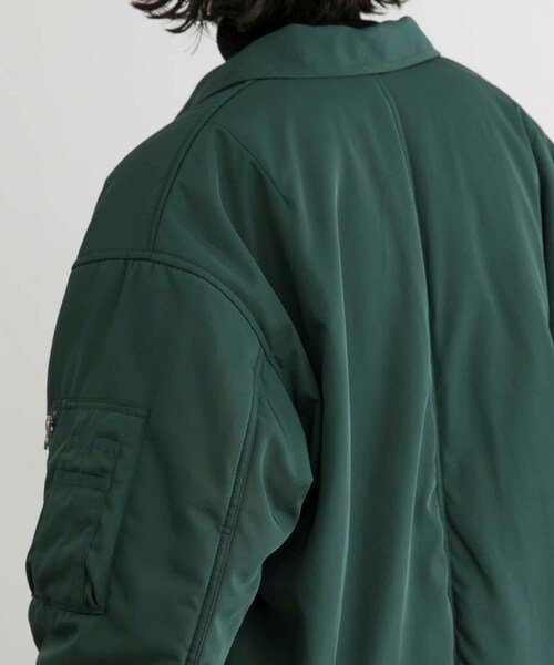 URBAN RESEARCH ID（アーバンリサーチ アイディー）の「URBAN RESEARCH iD 厚沙典緞夾克（ジャケット/アウター・メンズ・黑色/綠色・M/L）」の13枚目の写真