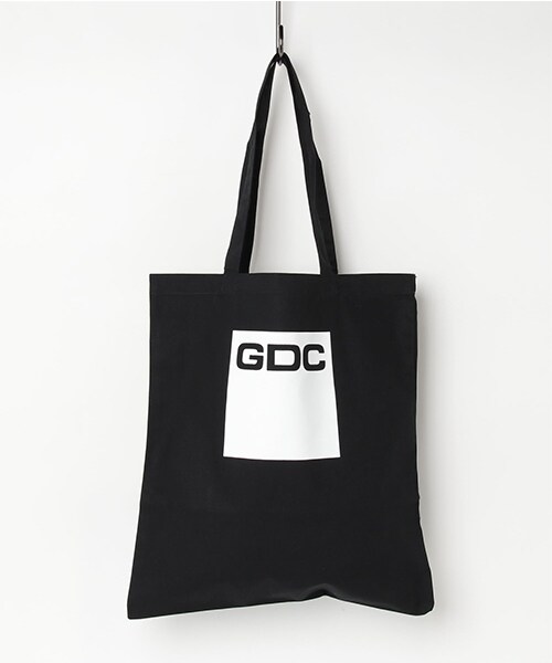 GDC（ジーディーシー）の「BOXLOGO TOTEBAG（バッグ・メンズ・WHITE/BLACK・F）」の3枚目の写真