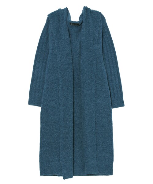 BORNY（ボルニー）の「ナタリーロングカーデ（その他・レディース・チャコールグレー/ピーコック・F）」の4枚目の写真