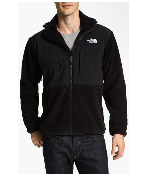 hooded denali north face