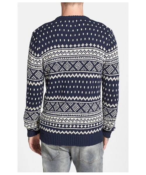 SCOTCH & SODA(スコッチ アンド ソーダ)の「Scotch & Soda Intarsia Crewneck Sweater(ニット/セーター・メンズ・Dessin A Blue・Regular X-Large/Regular XX-Large/Regular Large/Regular Small/Regular Medium)」の4枚目の写真