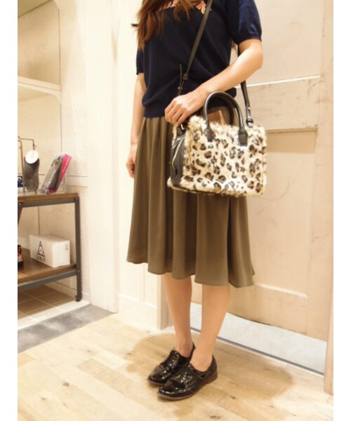 choosy chu（チュージーチュー）の「【G】レオパードミニBAG（バッグ・レディース・グレー/ブラック/ミックス・F）」の4枚目の写真