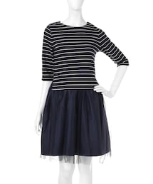 dazzlin | 【W】カットボーダーコンビワンピース(ワンピース/ドレス)