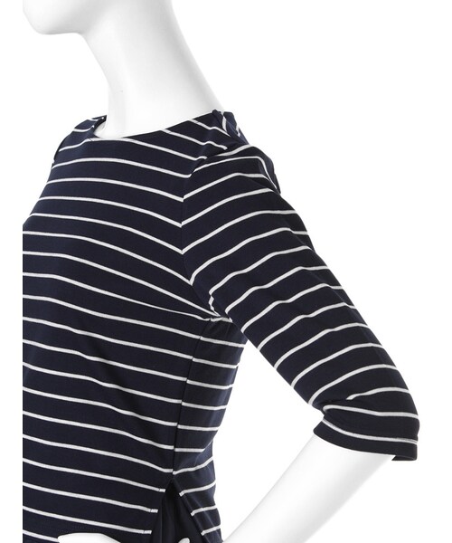 dazzlin（ダズリン）の「【W】カットボーダーコンビワンピース（ワンピース/ドレス・レディース・グレー/ネイビー/ベージュ・S/M）」の8枚目の写真