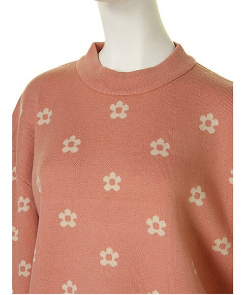 dazzlin（ダズリン）の「【dazzlin】デイジー柄ニットTOPS