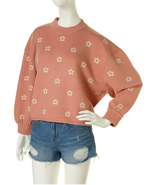 dazzlin（ダズリン）の「【dazzlin】デイジー柄ニットTOPS