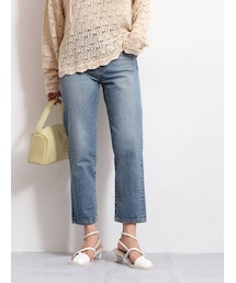 Ungrid | ハイウエストスリムテーパードデニム(パンツ)