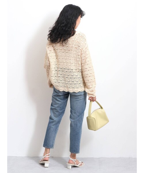 Ungrid（アングリッド）の「ハイウエストスリムテーパードデニム（デニムパンツ・ブルー/ブラック・24ｲﾝﾁ/25ｲﾝﾁ/26ｲﾝﾁ）」の9枚目の写真