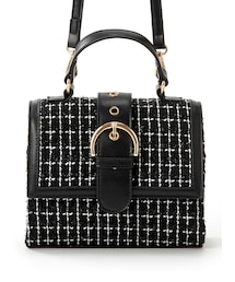 GRL（グレイル）の「2WayチェックXレザースクエアショルダーバッグ（ショルダーバッグ）」