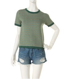 dazzlin | 【dazzlin】ミックスジャガード半袖TOPS(トップス)