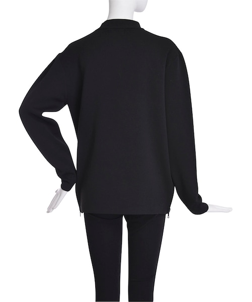 EMODA（エモダ）の「【ELDER】バルキーZIP knit（トップス・レディース・ホワイト/ブラック/グリーン/ベージュ/ライトミックス・F）」の10枚目の写真