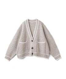 GRL | Vネック配色ラインニットカーディガン(カーディガン/ボレロ)