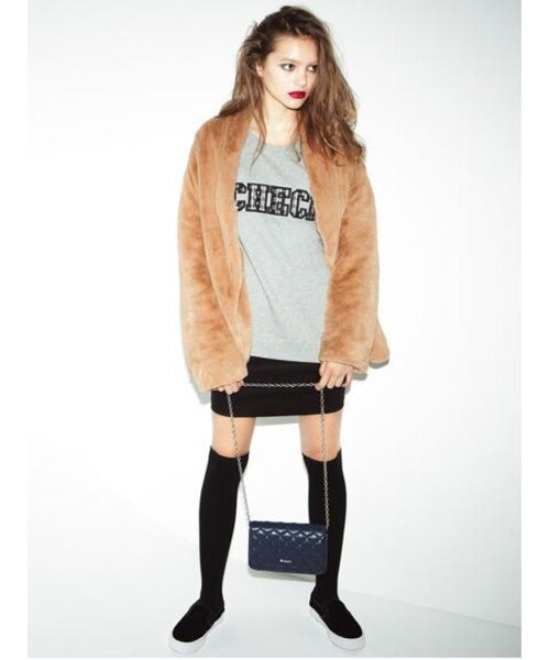 EMODA（エモダ）の「ショールカラーボアCO（ジャケット/アウター・レディース・ホワイト/ブラック/キャメル・F）」の18枚目の写真