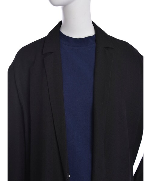 EMODA（エモダ）の「マキシドレープJK（ジャケット/アウター・レディース・ブラック/ネイビー/ベージュ・F）」の9枚目の写真