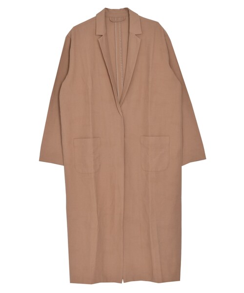 EMODA（エモダ）の「マキシドレープJK（ジャケット/アウター・レディース・ブラック/ネイビー/ベージュ・F）」の2枚目の写真