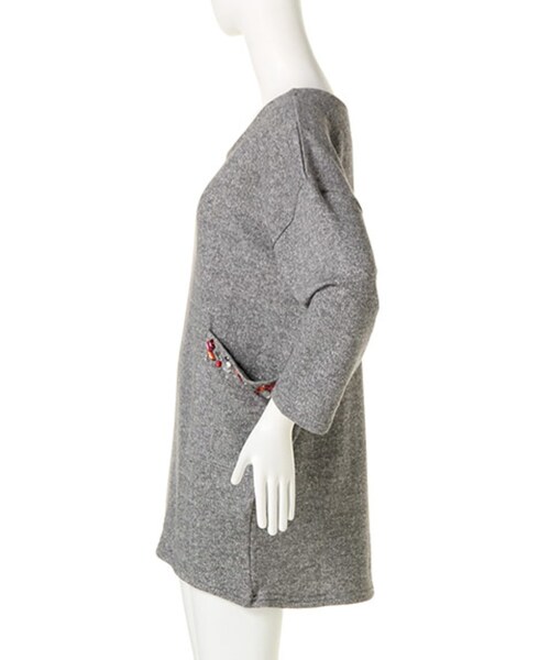 EVRIS（エヴリス）の「【CASUAL】スウェットビジューOP（ワンピース/ドレス・レディース・グレー/ブラック/ブルー・F）」の10枚目の写真