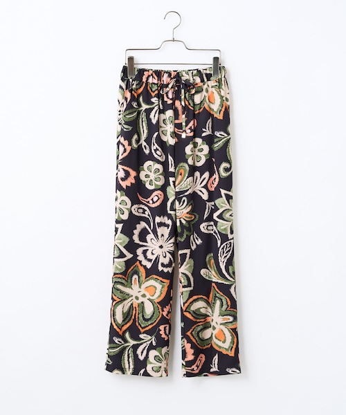 CIAOPANIC(チャオパニック)の「総柄ワイドイージーパンツ(その他パンツ・レディース・ベージュ/ブラック/ブラウン/ブラックその他1・F)」の2枚目の写真