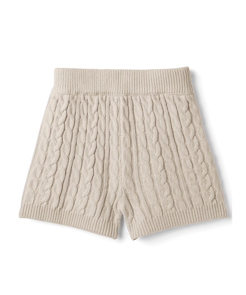 GRL（グレイル）の「ケーブル編みニットショートパンツ（その他パンツ