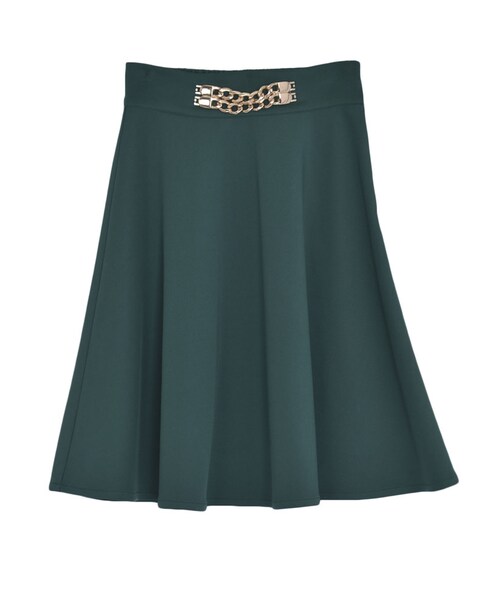 EVRIS（エヴリス）の「チェーンサーキュラーＳＫ（スカート・レディース・ブラック/ボルドー/グリーン・S/M）」の3枚目の写真