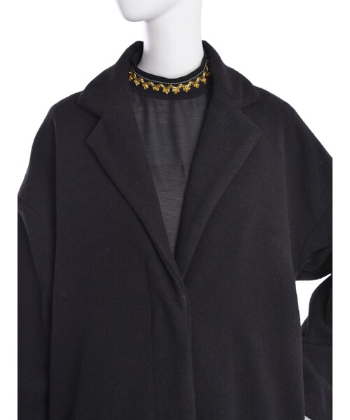 EVRIS（エヴリス）の「オーバーチェスターコート（ジャケット/アウター・レディース・グレー/ブラック/パープル・F）」の9枚目の写真